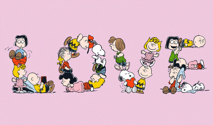 LOVE | 2-Car Peanuts® Garage Door Cover
