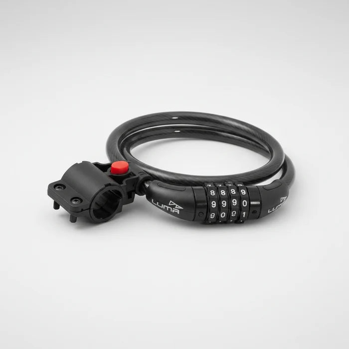 LUMA Lock Combination Resettable 12mm x 1500 mm With Bracket