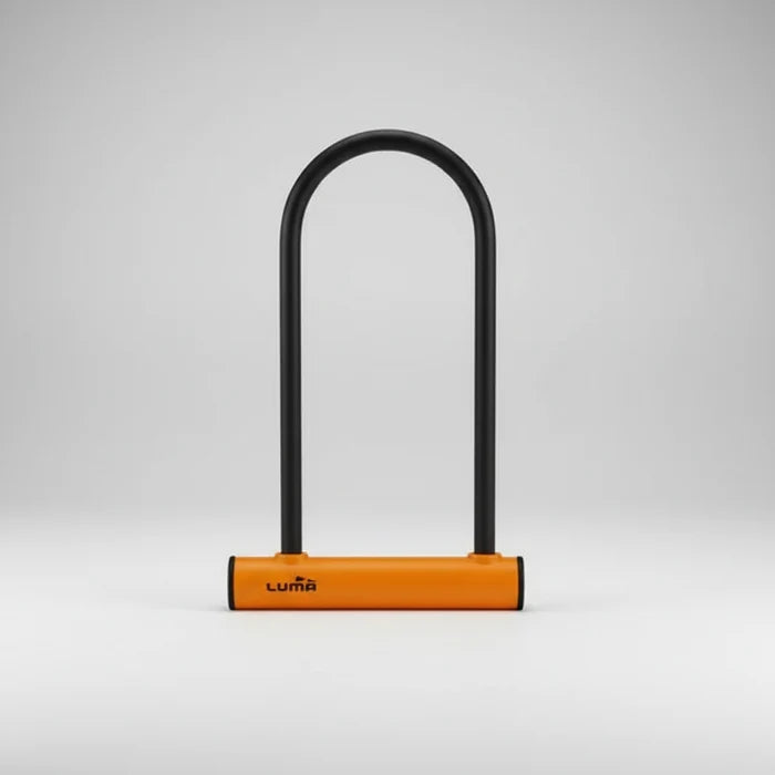 LUMA U lock 180 x 320mm 12mm Bar Thickness - Orange
