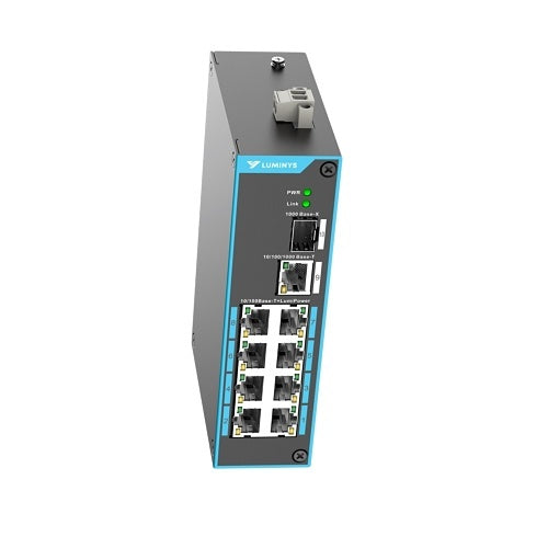 Luminys SUL-10MLA 8-Port LumiPower UnManaged Megabit Switch (PoE++) for Canadian security dealers at SimplyControlled.ca