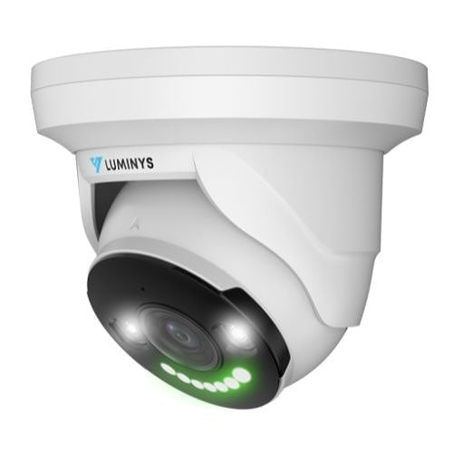 Luminys N3T-8BA2 N3-B 8MP LumiLightBand IP Mini Turret 2.8 mm, IR, White-light, Colorful LEDs for Canadian security dealers at SimplyControlled.ca