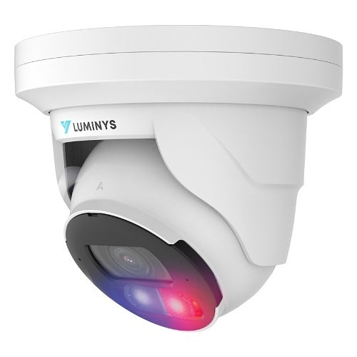 Luminys N5T-4DA2 N5-D 4MP LumiDeterrent IP Standard Turret 2.8 mm, IR, White-lights, Dual-mode for Canadian security dealers at SimplyControlled.ca