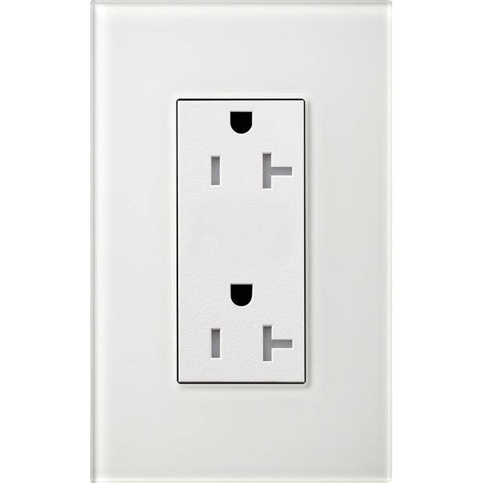 Lutron Architectural 20A Tamper-Resistant Duplex Receptacle | LTR-20-TR