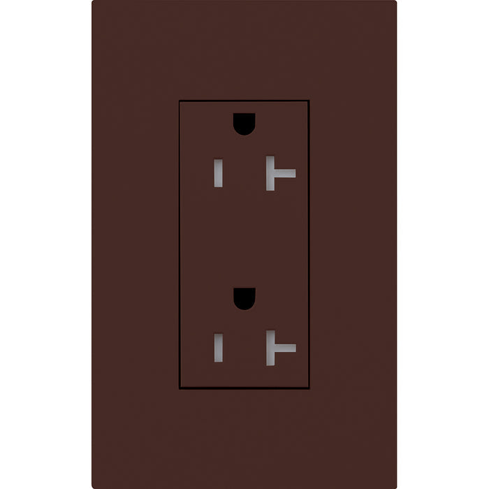 Lutron Architectural 20A Tamper-Resistant Duplex Receptacle | LTR-20-TR