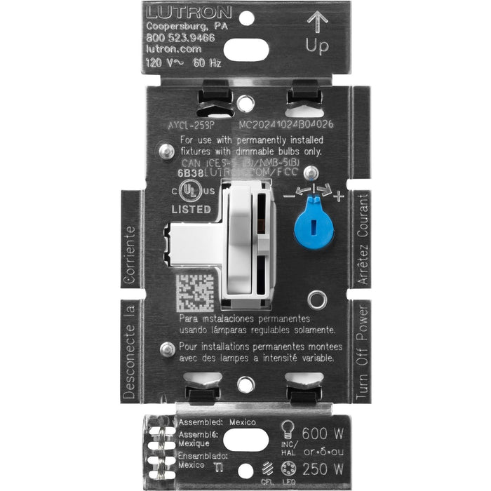 Lutron Ariadni LED+ Dimmer Switch 250W LED / 600W Inc/Hal - Single-Pole/3-Way | AYCL-253P