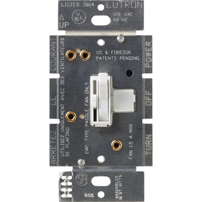 Lutron Ariadni Quiet 3-Speed Fan Control, 1.5A, Single Pole/3-Way | AYFSQ-F