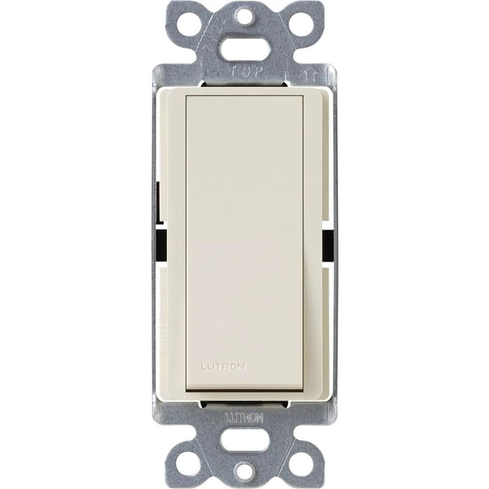Lutron Claro 15 Amp, 3-Way On/Off Rocker Switch with Locator Light, Light Almond