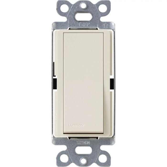 Lutron Claro 15 Amp, 4-Way On/Off Rocker Switch with Locator Light, Light Almond