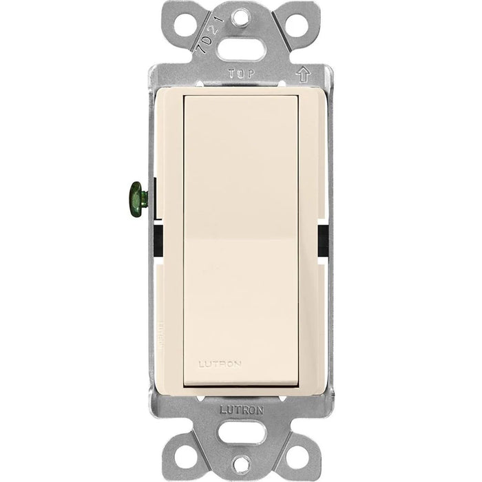 Lutron Claro 15 Amp, 3-Way On/Off Rocker Switch, Light Almond