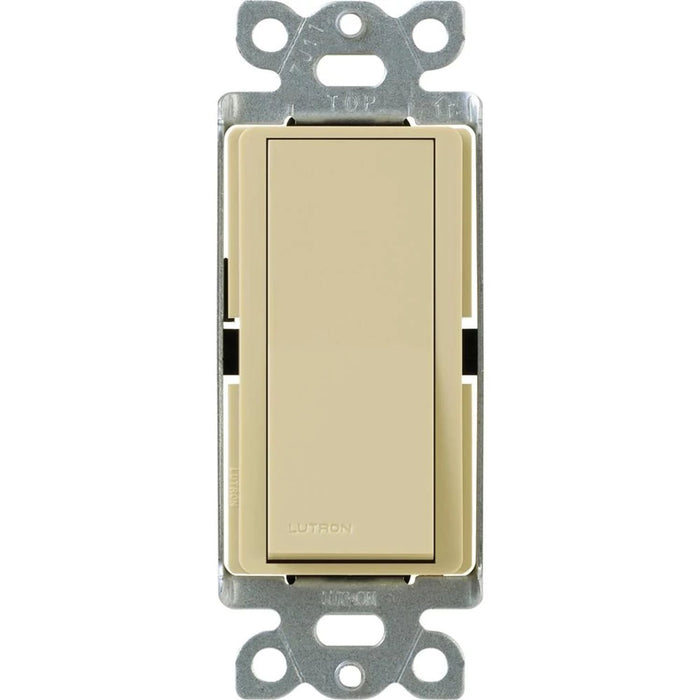 Lutron Claro 15 Amp, 3-Way On/Off Rocker Switch, Ivory
