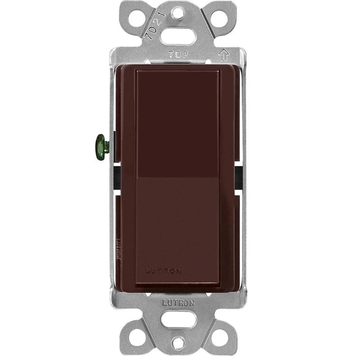 Lutron Claro 15 Amp, 3-Way On/Off Rocker Switch, Brown