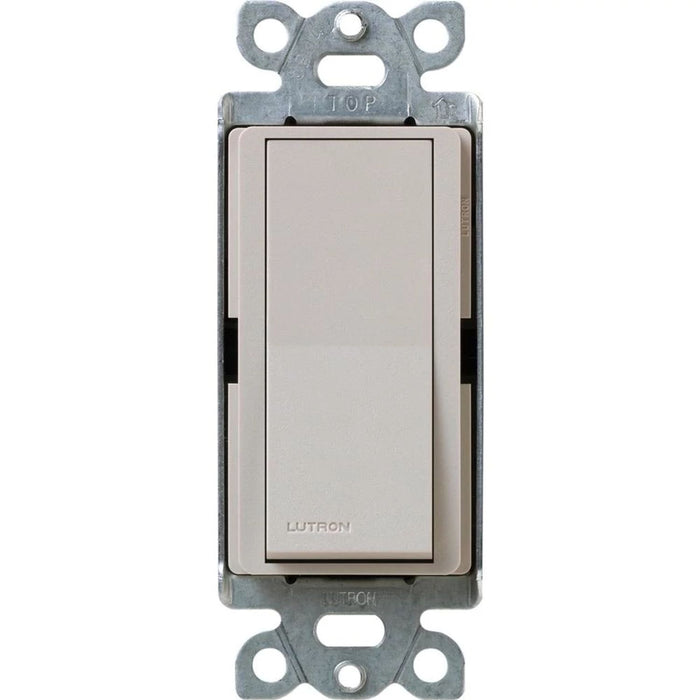 Lutron Claro 15 Amp, Single-Pole On/Off Rocker Switch, Taupe
