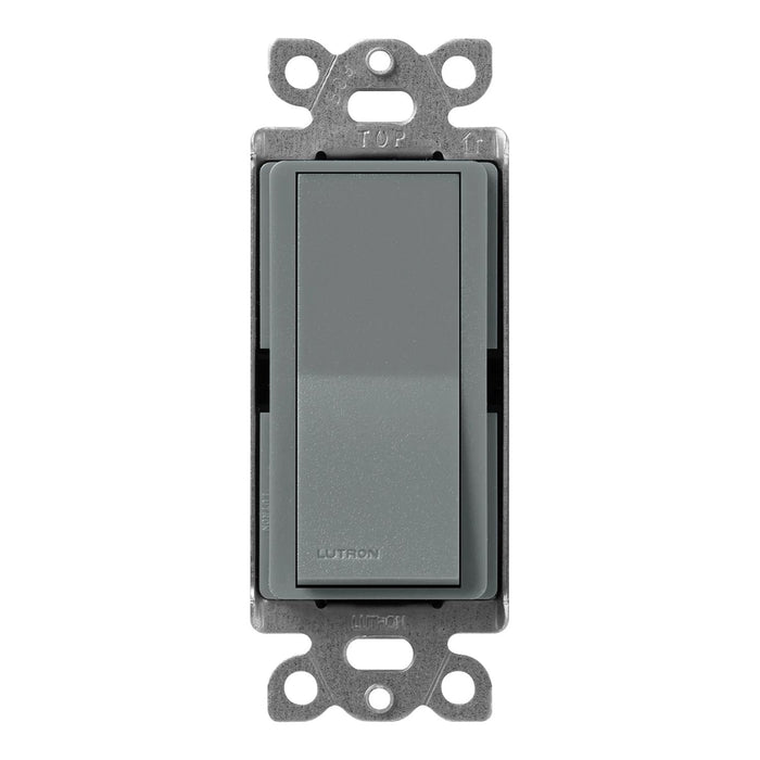 Lutron Claro 15 Amp, Single-Pole On/Off Rocker Switch, Slate
