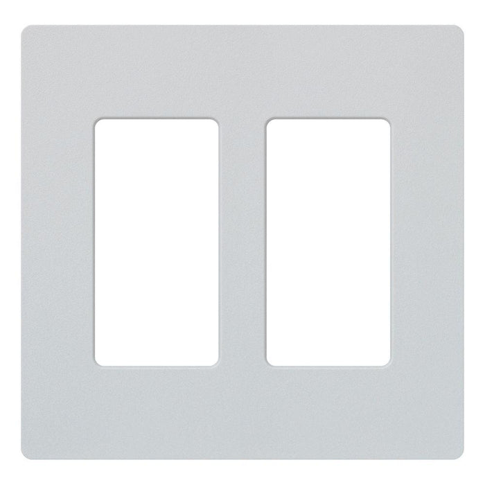 Lutron Claro 2-Gang Screwless Wall Plate — SC-2-BW