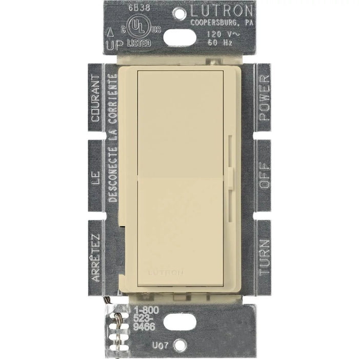 Lutron Diva 3-Speed Fan Control, 1.5A, Single-Pole/3-Way, No Neutral Required | DVFSQ-FH-XX-CSA