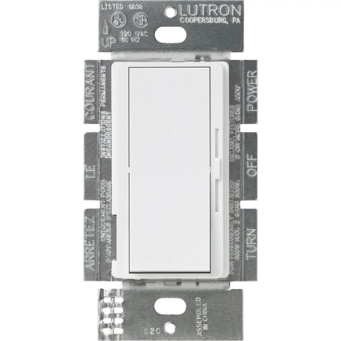 Lutron Diva 3-Speed Fan Control, 1.5A, Single-Pole/3-Way, No Neutral Required | DVFSQ-FH-XX-CSA