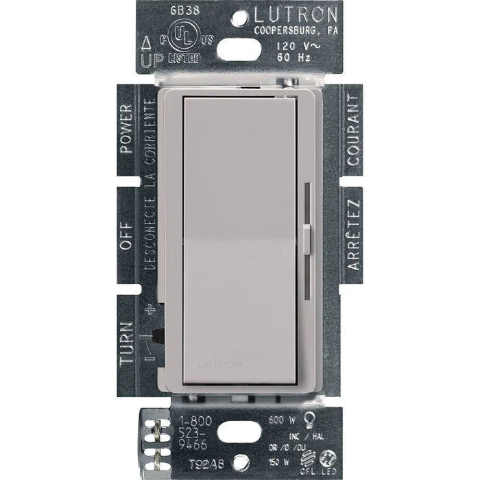 Diva Dimmer - Gloss Finish, Electronic Low-Voltage, Single-pole, 120V/300W in gray