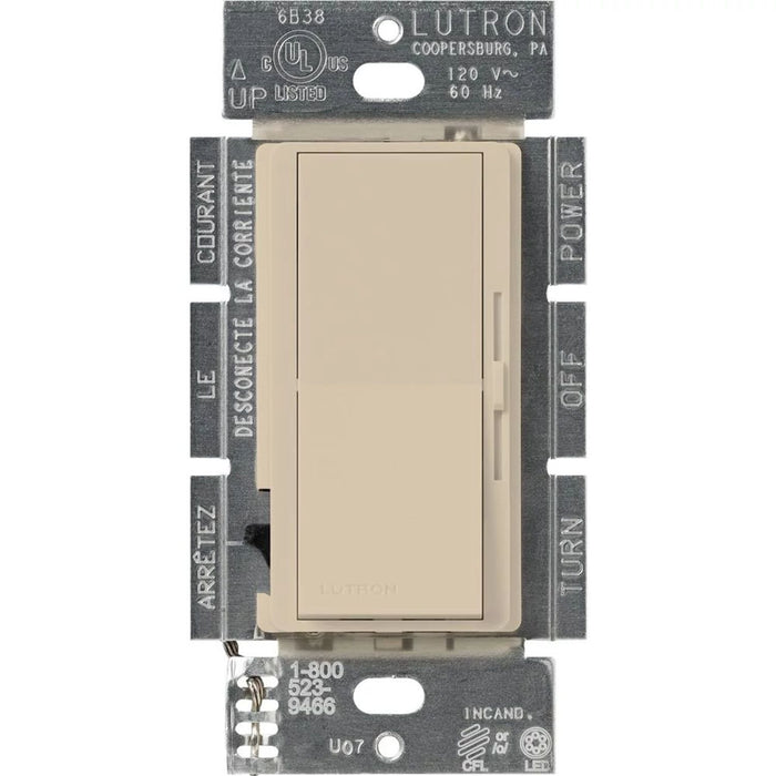 Lutron Diva LED+ Dimmer Switch, 250W LED, Single Pole/3-Way, No Neutral Required, 120V, DVSCCL-253P-SW, Snow White