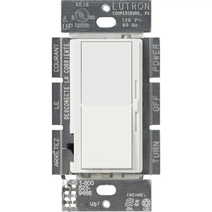Diva satin dimmer for 250W CFL/LED, 600W inc/hal, or Lutron Hi-Lume A-Series LTE LED Driver in brilliant sand
