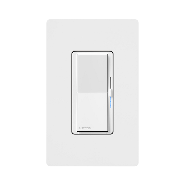 Lutron Diva LED+ Pro dimmer | DV-PSR-WH-C | Gloss White | product / detail image