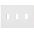Lutron Fassada 3-Gang Wall Plate | For 3 Traditional Toggle Controls | FG-3
