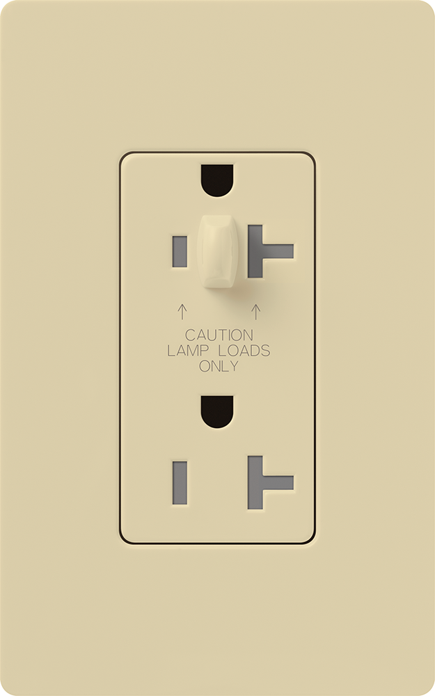 Lutron Half Dimming Tamper-Resistant Receptacles - 15A 120/125V | CAR-15-HDTR-XX