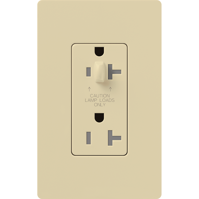 Lutron Half Dimming Tamper-Resistant Receptacles - 15A 120/125V | CAR-20-HDTR-XX