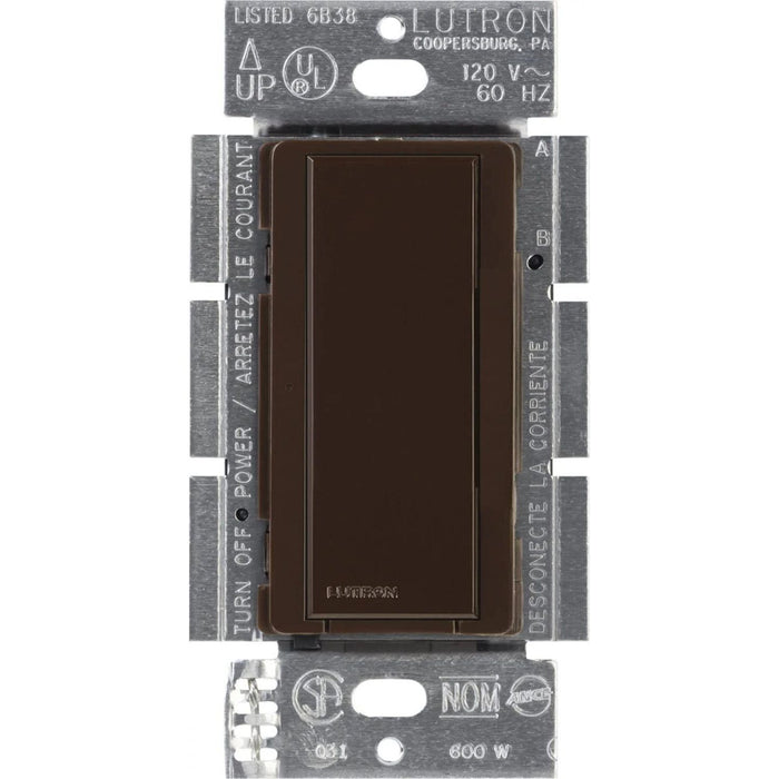 Maestro Switch - Gloss Finish, Incandescent/Halogen, Magnetic Low-Voltage, Electronic Low-Voltage, Fluorescent, Multi-location/single-pole, 120V/8A in brown
