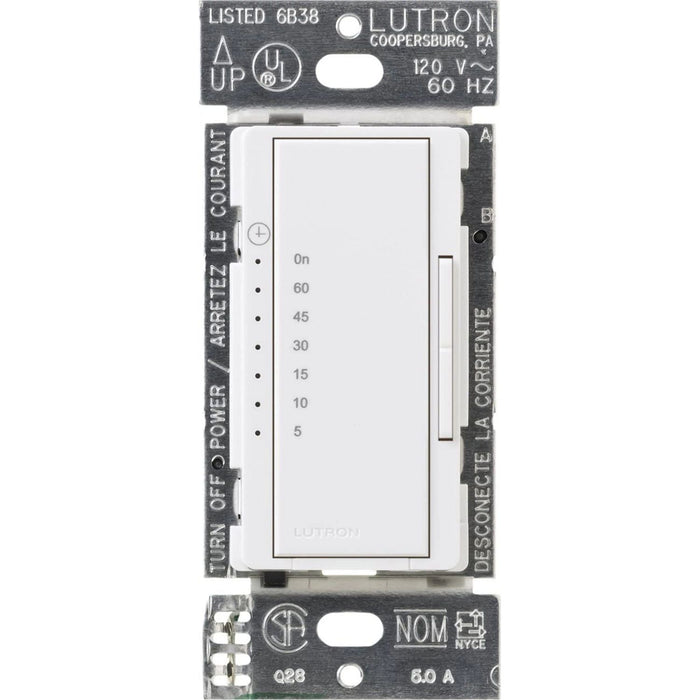 Lutron Maestro Countdown Timer - 600W/3A Fan, Neutral Required | MA-T51MN
