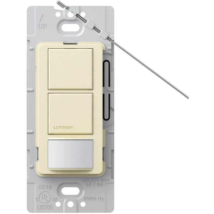 Lutron Maestro Dual Circuit Motion Sensor switch, 6-Amp, Single-Pole, Almond
