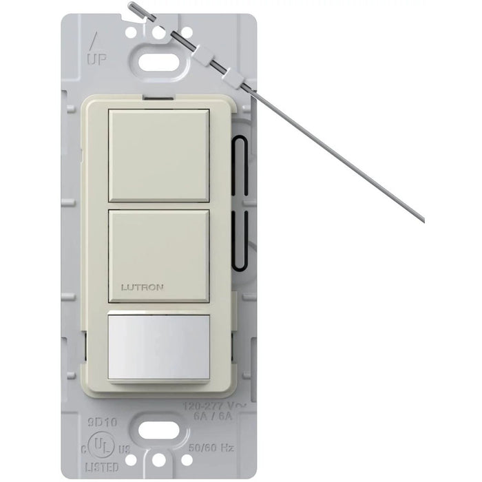 Lutron Maestro Dual Circuit Motion Sensor switch, 6-Amp, Single-Pole, Light Almond