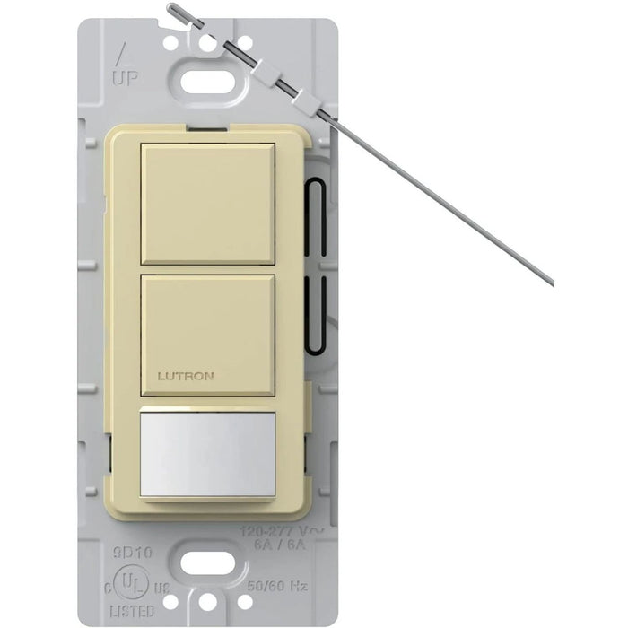 Lutron Maestro Dual Circuit Motion Sensor switch, 6-Amp, Single-Pole, Ivory