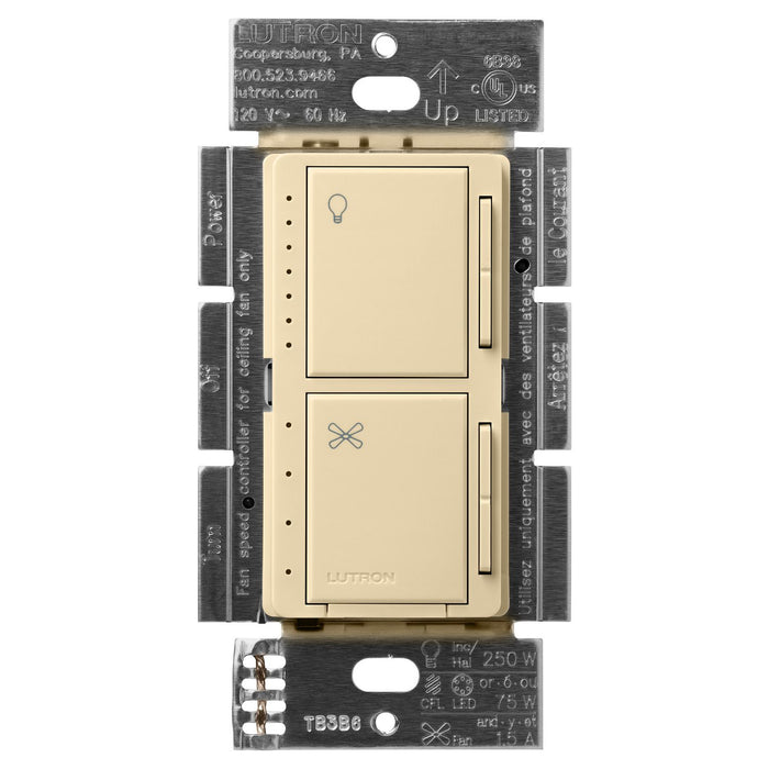 Lutron Maestro Dual Control - LED+ Dimmer & 4-Speed Fan | MACL-LFQ