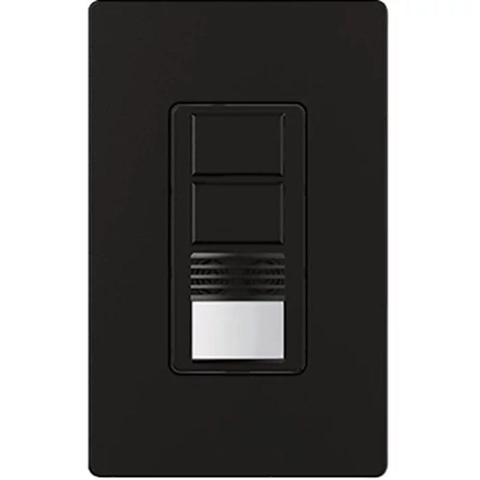 Lutron Maestro Dual-Circuit Dual-Tech Motion Sensor switch, 6A, Single-Pole, Midnight