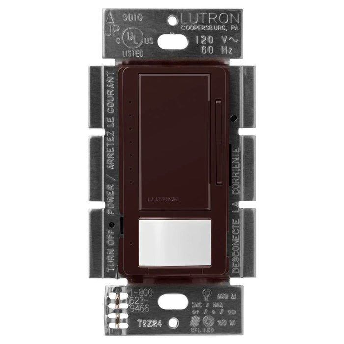 Maestro occupancy LED+ passive infrared occupancy/vacancy sensor that automatically control the lights in an area in brown
