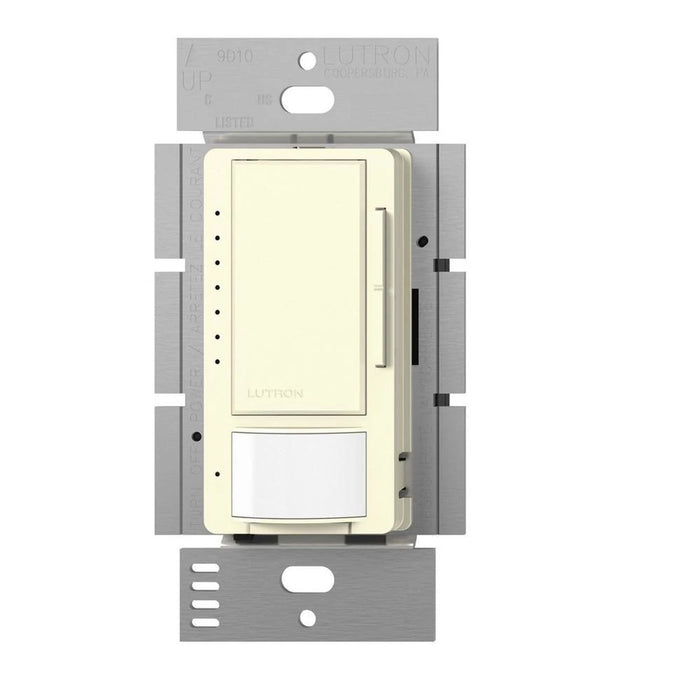 Maestro LED+ passive infrared vacancy sensor that automatically control the lights in an area in light almond