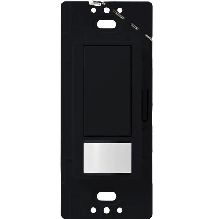 Lutron Maestro Motion Sensor Switch, No Neutral Required, 150W LED, Single Pole, Midnight