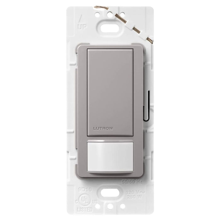 Lutron Maestro Motion Sensor Switch, No Neutral Required, 150W LED, Single Pole, Gray