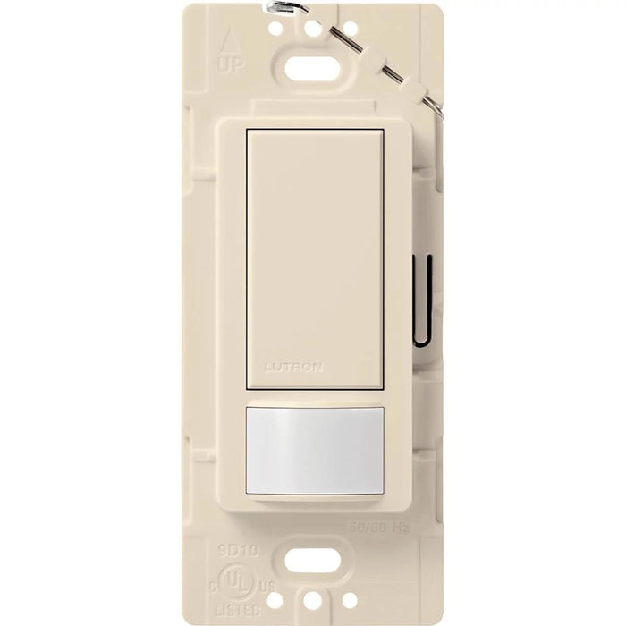 Lutron Vacancy-Only Motion Sensor Switch, 2A, Single-Pole, No Neutral Required, Almond