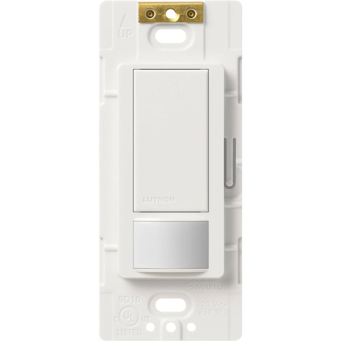 Lutron Vacancy-Only Motion Sensor Switch, 2A, Single-Pole, No Neutral Required, White