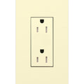 Lutron New Architectural 15A Tamper-Resistant Duplex Receptacle, Wall Plate Not Included, Matte Finish | LTR-15-TR