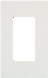 Lutron Nova T 1-Gang Architectural Wall Plate - Fits 1 Accessory  | NT-R3-NFB