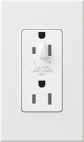 Lutron Nova T 15A Half-Dimming Tamper-Resistant Receptacle Architectural | NTR-15-HDTR