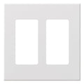 Lutron Nova T 2-Gang Wall Plate Fits 2 Keypad or Accessory Inserts - Fins Broken (FB) | NT-R3R3-FB