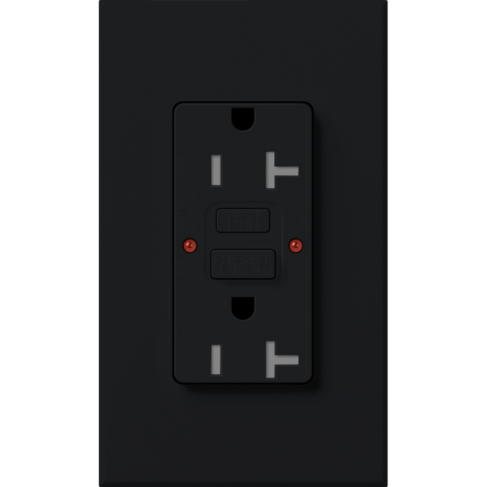 Lutron Nova T 20A Self-Testing GFCI Receptacle - Tamper-Resistant | NTR-20-GFST