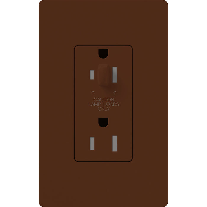 Lutron Nova T Architectural 15A Half-Dimming Tamper-Resistant Receptacle | NTR-15-HDTR