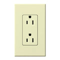 Lutron Nova T Architectural 15A Tamper-Resistant Duplex Receptacle (Wall Plate Included) | NTR-15-TR