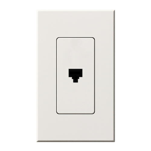 Lutron Nova T Architectural Telephone Jack - 6-Conductor RJ11 | NT-PJ
