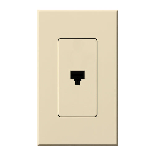 Lutron Nova T Architectural Telephone Jack - 6-Conductor RJ11 | NT-PJ
