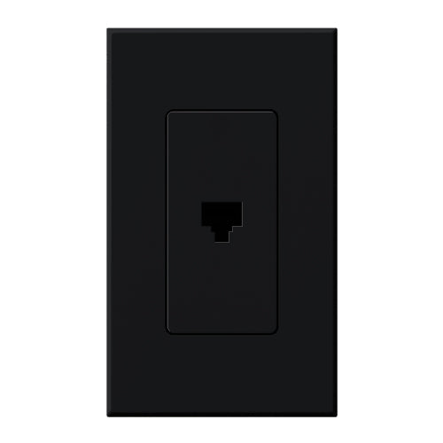 Lutron Nova T Architectural Telephone Jack - 6-Conductor RJ11 | NT-PJ